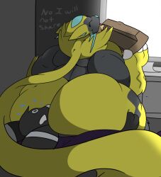 big_ass breasts bubble_butt castdraws_(artist) facesitting female huge_ass no_humans pokémon_(species) pokemon zeraora