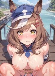 ai_generated animal_ears cygames dmm_games doujin fictional fictional_product fictitious horse_ears_girl inspired_by_real_derby_horse japan_umamusume_training_schools_and_colleges matikane_tannhauser_(umamusume) nsfw seductive sensitive tracen_academy umamusume umamusume_pretty_derby umsk unofficial うましこ ウマシコ