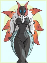 1girls 2d_(artwork) anthrofied dima_(artist) female nintendo nude pokémon_(species) pokemon pokemon_bw tagme volcarona