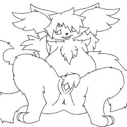 1:1 3_eyes 3_tails anthro anus big_breasts big_hair biped braixen breasts chest_tuft female fluffy generation_6_pokemon genitals hair hi_res inner_ear_fluff inviting lilya_nida long_hair looking_at_viewer multi_eye multi_tail nintendo open_mouth paws pokemon pokemon_(species) pussy solo spread_legs spread_pussy spreading tail tammy_(lilya_nida) thick_thighs tuft wide_hips