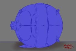 big_breasts blueberry_inflation breasts female inflation macchiatolemeow spherical_inflation sunken_head sunken_limbs