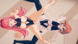 3d animated fire_emblem fire_emblem:_three_houses futa_on_female futanari hilda_valentine_goneril kronya_(fire_emblem) nintendo penetration pink_hair video