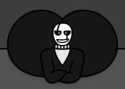 1boy 2d 2d_(artwork) 2d_artwork big_ass big_butt color gaster huge_ass huge_butt looking_at_viewer male_only solo_male tagme undertale undertale_(series) wik45