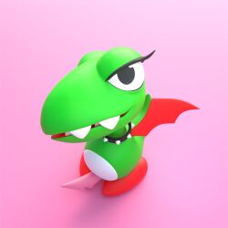 fygar dig_dug feral 3d 3d_(artwork) thewammy12 eyelashes chocker penis solo dragon