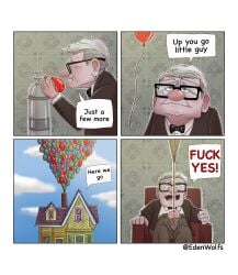 carl fredricksen from disney by eden wolf