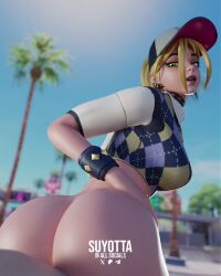 1girl1boy 3d_animation animated cowgirl_position fortnite fortnite:_battle_royale fortnite:_save_the_world helsie_(fortnite) moaning reverse_cowgirl_position sex sex_from_behind sexy_pose suyotta tagme video video_game_character video_games white_hair