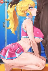 princess peach from mario (series) by feebleai