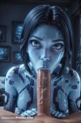 cortana from halo (game) by progenarts