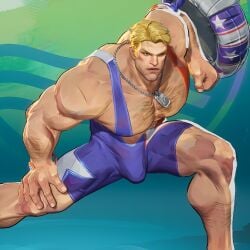 big_penis boner bulge bulge_through_clothing captain_america captain_america_(marvel_rivals) erection marvel marvel_rivals