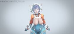 3d 3d_degen animated ass big_breasts bouncing_breasts breasts breasts_out dancing female juno_(overwatch) nipples overwatch shorter_than_30_seconds shorter_than_one_minute tagme video