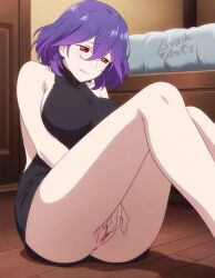 ahe_gao ai_generated femdom fingering fingering_pussy kinsou_no_vermeil licking_pussy looking_at_viewer luvzik no_ai on_floor oral sitting_on_floor tagme vermeil_(kinsou_no_vermeil)