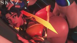 1boy1girl 3d 3d_animation 3d_model abs animated anran asian_female asian_male ass audio black_hair brother_and_sister hand_on_head incest incest_(lore) moaning moaning_in_pleasure muscular_male older_female_and_younger_male older_sister older_sister_younger_brother orange_clothing overwatch penetration penetration_from_behind plap sex sex_from_behind sibling_incest siblingcest siblings skxz sound tagme video wuyang younger_brother