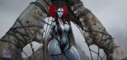 3d 3d_(artwork) ai_assisted ai_generated alien alien_girl alien_humanoid athletic athletic_female avatar:_fire_and_ash back_view bandeau barely_clothed barely_contained beautiful big_ass big_butt bikini bikini_top black_hair blue_skin bottom_heavy braids bubble_butt curvy evil_grin face_paint fangs female_only fire hand_on_hip headwear high_quality high_resolution highres hourglass_figure hourglass_figured_female huge_ass james_cameron's_avatar jewelry large_ass leather lewdstein loincloth long_hair looking_at_viewer micro_bikini na'vi oiled oiled_skin parody pointy_ears red_headwear revealing_clothes seductive skimpy skimpy_bikini smoke straps string_bikini string_panties stripes suggestive thick_ass thick_thighs thighs toned tribal tribal_clothing varang varang_(avatar) voluptuous