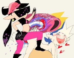 2026 aquatic callie_(splatoon) cephalopod clothed clothing duo female female_penetrated forbiddenchees8 genitals gynomorph gynomorph/female gynomorph_penetrating gynomorph_penetrating_female heart_symbol hi_res humanoid humanoid_on_humanoid humanoid_penetrated humanoid_penetrating humanoid_penetrating_humanoid inkling intersex intersex/female intersex_penetrating intersex_penetrating_female mollusk nintendo nude octarian octoling open_mouth open_smile penetration penile penile_penetration penis penis_in_vagina pseudo_hair sex shiver_(splatoon) simple_background smile splatoon tentacle_hair tentacles vaginal vaginal_penetration