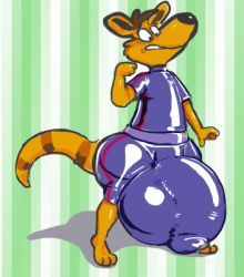 1boy 2017 awesome_possum awesome_possum_kicks_dr._machinos_butt big_bulge big_penis bulge gay hitodama_(artist) latex male male_only possum solo tight_clothing video_games yaoi