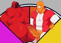 allen_the_alien ass bara beard big_ass big_butt big_cock big_dick big_penis boner bubble_ass bubble_butt cock crossover cyclops dat_ass dat_butt dick doctorhiruluk erection fat_ass fat_butt gay hellboy hellboy_(series) huge_ass huge_butt huge_cock invincible invincible_(tv_series) large_ass large_butt male male_only muscular muscular_male orange_skin penis precum red_skin round_ass round_butt thick_ass thick_butt thick_cock thick_dick thick_penis veiny veiny_penis
