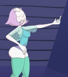 2d big_ass breasts cartoon_network closed_eyes curvy diklonius female gem_(species) huge_ass huge_butt open_mouth pale_skin pearl_(steven_universe) short_hair sketch steven_universe thick_ass thick_thighs