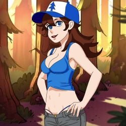 1girls baseball_cap bimbo bimbofication bimbofied dipper_pines female_dipper gender_transformation genderswap_(mtf) gravity_falls pine_tree_(symbol) rule_63 straight_hair tagme theladyfoxxy