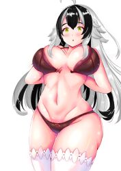 azami_von_rugen big_breasts bra bra_lift twitter virtual_youtuber vtuber yellow_eyes