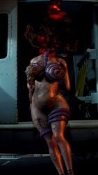 3d big_breasts breasts capcom casual corruption female female_only hair head_parasite host human mod monster monster_girl ne-α_type nightmare_fuel nightmare_waifu nipples nude nude_female pale_skin parasite pubes public pussy resident_evil resident_evil_3 resident_evil_3_remake screencap sitting