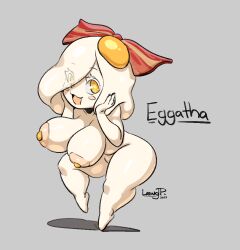1girls 2023 4_fingers accessory after_transformation anthro anthrofied areola artist_name bacon barefoot big_breasts black_text blush bow_accessory bow_ribbon breasts character_name collarbone colored completely_nude completely_nude_female dated digital_drawing_(artwork) digital_media_(artwork) egg egg_(food) egg_creature egg_girl_meme egg_yolk eggatha_(joaoppereiraus) eye_through_hair eyebrow_through_hair eyebrows eyelashes eyelashes_through_hair featureless_feet female female_only fingers food food_creature food_humanoid full_body glistening glistening_body glistening_breasts glistening_eyes glistening_hair glistening_legs glistening_thighs grey_background hair hair_accessory hair_ribbon hairbow hand_on_cheek happy humanoid joaoppereiraus looking_at_viewer meat naked naked_female nipples no_pupils noseless not_furry nude nude_female on_one_leg open_:3 open_mouth open_smile original_character pseudo_hair ribbons short_stack signature simple_background smile smiling_at_viewer solo solo_female standing text thick_thighs translucent translucent_hair wavy_hair white_areola white_body white_eyelashes yellow_eyes yellow_nipples
