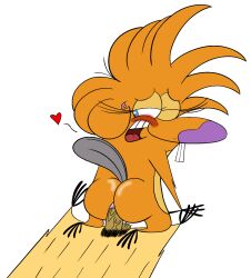 anal anal_sex beaver big_ass big_butt blush blushing_female boyfriend-girlfriend bubble_butt female heart-shaped_pupils kingofthejungle1993 nickelodeon norbert_beaver rodent the_angry_beavers treeflower