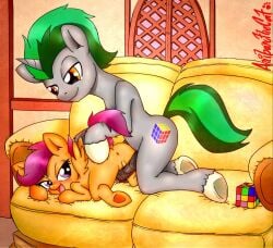 anibaruthecat friendship_is_magic my_little_pony original_character scootaloo_(mlp) smooth_skin tagme