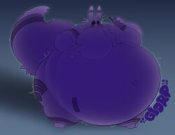 blueberry_inflation inflation renamon spherical_inflation swatchfodder thick_thighs wide_hips