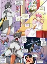 1boy 4girls antennae anthro ash_ketchum ass beautifly big_breasts blush breasts breath bug butterfly cock_worship comic dialogue english_text erect_nipples feet female fingers fusion highres imminent_orgasm inside_clothing kasumi_(pokemon) male may_(pokemon) misty_(pokemon) multiple_girls nipples nurse_joy page_17 page_number pants penis pikachu pointy_ears pokémon_(species) pokemon pokemon_(species) pokephilia pussy pussy_juice pussy_juice_trail questionable_consent riding_penis satoshi_(pokemon) size_difference smile stormfeder text thick_thighs thighs throbbing_penis tongue tongue_out vivillon wings