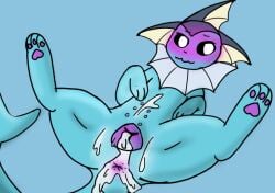 anatomically_correct anatomically_correct_genitalia anatomically_correct_pussy animal_genitalia animal_pussy anus ass blush bodily_fluids canid canine canis cum cum_in_pussy cum_inside cum_splatter digital_media_(artwork) eeveelution embarrassed female female_focus feral fish generation_1_pokemon generation_2_pokemon generation_4_pokemon genital_fluids genitals lixten16 mammal marine nintendo nipples nude pokemon pokemon_(species) pussy simple_background solo solo_focus tail vaporeon