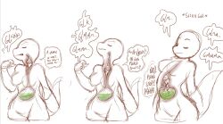 character_request comic cownugget dialogue digestion implied_death macro micro oral_vore vore