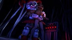 1boy 1girls 3d 3d_animation animated baby_(fnafsl) blue_eyes canon_appearance circus_baby circus_baby_(fnaf) circus_baby_(original) female femdom five_nights_at_freddy's five_nights_at_freddy's:_sister_location full_color handjob handjob_from_behind joeshownsfw larger_female male male/female nightmare_waifu on_model reach_around reacharound size_difference smaller_male sound source_filmmaker video