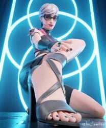 1girls 3d alternate_version_available armwear blender bottomwear clothed clothing ear_piercing earrings epic_games feet female female_focus female_only foot foot_fetish fortnite glasses high_heels highres jewelry lewdrex light-skinned_female light_skin lights looking_at_viewer piercing piercings ponytail presenting presenting_feet sabina_(fortnite) shoes simple_background skirt smile smiling solo solo_focus sunglasses tinted_eyewear toes topwear watermark