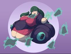 bbw belly_on_ground belly_overhang big_belly chubby chubby_female fat fat_arms fat_female fat_girl fat_woman huge_belly obese obese_female overweight overweight_female pokemon sabrina_(pokemon) ssbbw thick_thighs