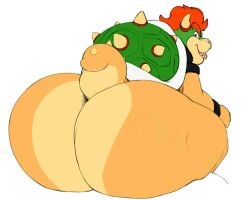 anthro ass back_view bowser butt_focus huge_ass itzcharlie kosmonius looking_at_viewer male male_only mario_(series) nintendo scalie solo solo_male tail
