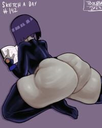 1girls 2023 big_ass big_butt cellulite dc dc_comics female female_focus female_only huge_ass huge_butt page_142 pale-skinned_female pale_skin part_of_a_set rachel_roth raven_(dc) rear_view short_hair solo solo_female superheroine teen_titans thick_thighs tool01k wide_hips