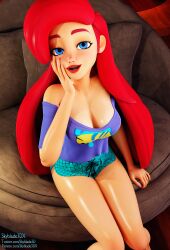 1girls 3d ariel athletic athletic_female big_breasts breasts busty cleavage curvy_female disney disney_princess eyebrows eyelashes eyes female female_focus female_only fit fit_female hair high_hips hourglass_figure huge_breasts human_form jpeg large_breasts legs light-skinned_female light_skin lips princess red_hair royalty skyblade3dx teeth the_little_mermaid thick thick_legs thick_thighs thighs top_heavy upper_body voluptuous waist wide_hips