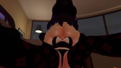 3d animated ass breasts face_fucking futa_on_female futanari large_penis penis red_eyes sound tagme thick_thighs video vrchat wintair_vr