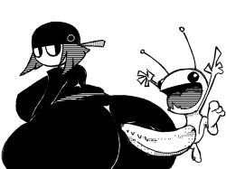 alien_hominid alien_hominid_(character) anonymous_artist big_breasts black_and_white clothed_female_nude_male fnf fnf_mods friday_night_funkin friday_night_funkin_mod hotline_024 hyper_ass hyper_penis imminent_sex larger_female newgrounds nikku_(fnf_mod) nikku_(friday_night_funkin) nikku_(saruky) size_difference smaller_male source_request tagme unknown_artist