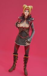 clothed clothing exposed_breasts flashing flashing_breasts fortnite grim_fable posing unknown_artist