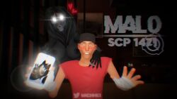 3d dark_skinned_female female heart machhk1 mal0 male malo scout_(team_fortress_2) scp scp-1471 scp_foundation team_fortress_2