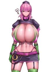 1girls bikini breasts fate/grand_order fate_(series) female florence_nightingale_(fate) florence_nightingale_(trick_or_treatment)_(fate) huge_breasts latex latex_bikini light-skinned_female light_skin long_hair massive_breasts nurse nurse_cap pink_hair red_eyes wolffeld_price