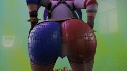 1girls 3d animated ass ass_focus ass_on_glass ass_press batman_(series) blonde_hair dat_ass dc dc_comics female female_only fortnite fortnite:_battle_royale from_behind fully_clothed harley_quinn harley_quinn_(fortnite) jiggle kishi long_hair no_sound pantyhose pantyhose_under_shorts shiny shiny_clothes short_shorts shorts solo suicide_squad suicide_squad_(2016) tagme twintails video