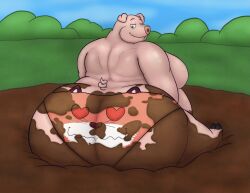 anthro butt_crush farm femdom fox huge_ass malesub mudpit overweight_female panties_transformation pig snuggydoug underwear_transformation