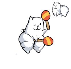 annoying_dog_(undertale) canine dog dog_tail maracas solo thick_ass thick_thighs thighs transparent_background undertale undertale_(series) white_body white_dog white_fur