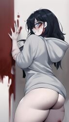 ai_generated big_ass creepypasta jeff_the_killer pale_skin pawg rule_63 thick_thighs