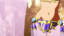 bare_arms bare_legs bare_midriff bare_shoulders bare_thighs barefoot belly_button bikini bikini_bottom bikini_top blue_bikini blue_bikini_bottom blue_bikini_top blue_silk dancer dancer_girl dancer_outfit dancing gold jewelry loincloth melty_(suisei_no_gargantia) midriff navel see-through see-through_clothing see-through_loincloth silk silk_dancing silk_loincloth suisei_no_gargantia