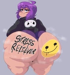 big_ass bubble_butt dork_boi huge_ass kuromi lewd_dorky onegai_my_melody sanrio smiley_face tagme thick_thighs valrie_(valriedough) wide_hips