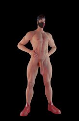 1boy fortnite ikonik male male_only martistot muscular muscular_male penis solo