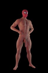 1boy crossover fortnite male male_only martistot marvel muscular muscular_male penis solo spider-man spider-man_(series)